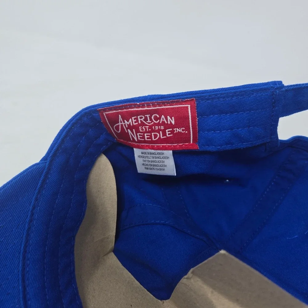American Needle Edmonton Oilers NHL Hat Blue Embroidered Adjustable Dad Cap NWT